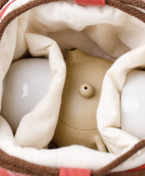 Alternative view of Teekeramik-Beutel – Bukuro ziegelrot